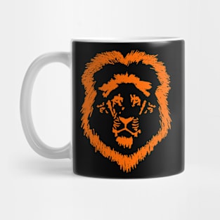 LION FACE IN SCRIBBLE ART Mug